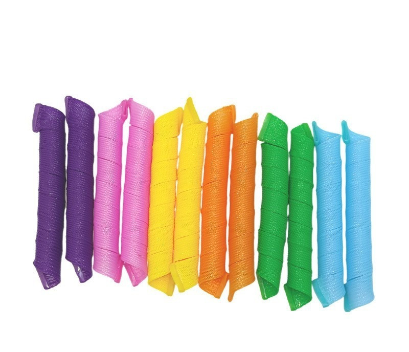Prijenosni uvijač za kosu 50 cm DIY Valjci za kosu Spiralne okrugle kovrče Wave Former Bez topline Uvijač za kosu za žene i djevojčice
