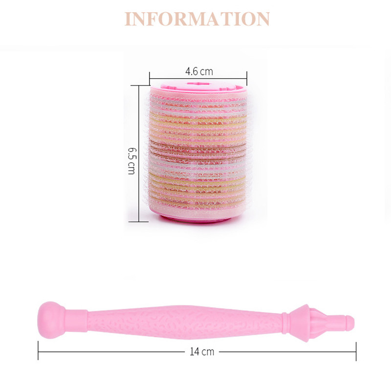 3kom Valjci za kosu Uvijač DIY Bang Frizura Alati za oblikovanje s radnim štapom za modeliranje Snažno učvršćivanje Prianjajući salon Air Fringe