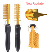Pegla za kosu Četka za ravnanje Vrući češalj za grijanje Uređaj za ravnu kosu Nabor za kosu Uvijač za kosu Češalj