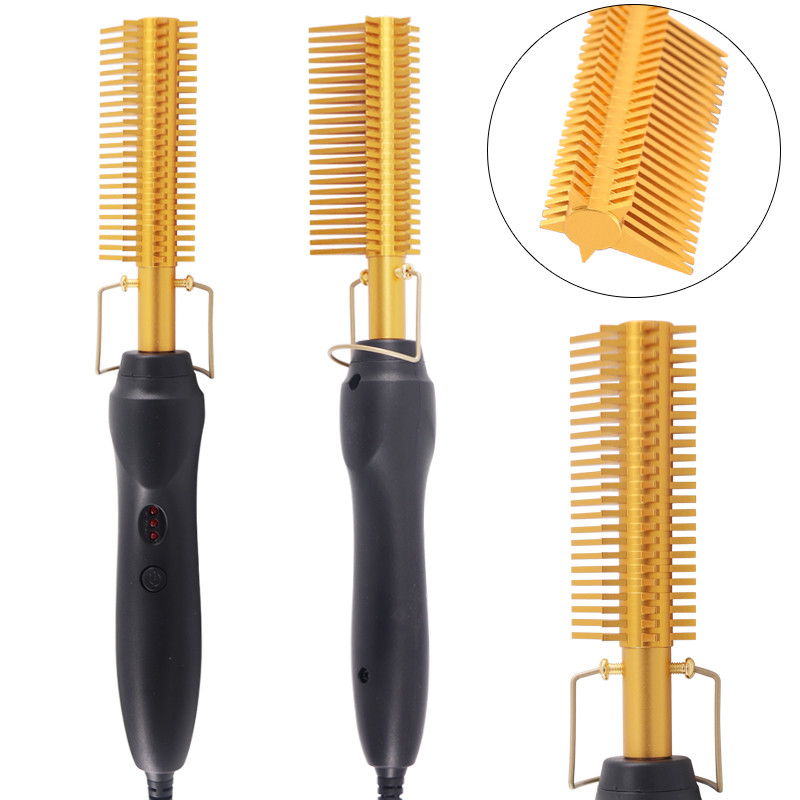 Pegla za kosu Četka za ravnanje Vrući češalj za grijanje Uređaj za ravnu kosu Nabor za kosu Uvijač za kosu Češalj