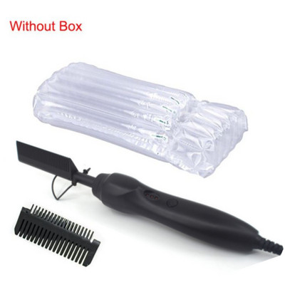 2 vienā Karstās ķemmes matu taisnotājs Plakanie gludekļi Taisnošanas birste Apsildāma ķemme mati Taisni ieveidotājs Matu lokotājs peigne chauffant