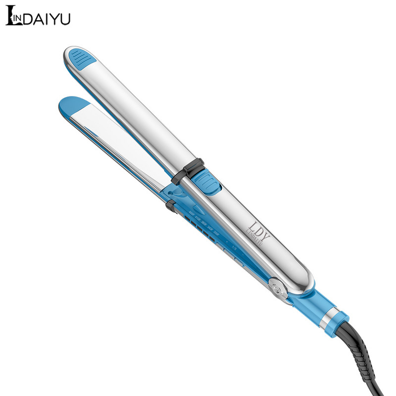 LDY 465F titāna plakanā dzelzs matu taisnotājs Profesionāls ātras elektriskās taisnošanas cirtas veidošanas rīks 110-240v Bezmaksas piegāde