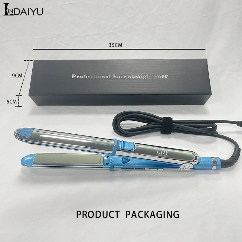 LDY 465F titāna plakanā dzelzs matu taisnotājs Profesionāls ātras elektriskās taisnošanas cirtas veidošanas rīks 110-240v Bezmaksas piegāde