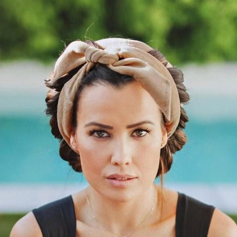 Kalorivaba lokirulli peapael kristallsametist pika ribaga juuksepaelaga laisa une suure lainega lokirullid naiste juuste kujundamise tööriistad