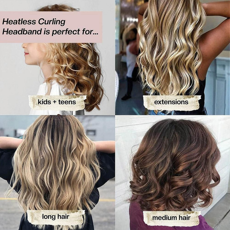 Kalorivaba lokirulli peapael kristallsametist pika ribaga juuksepaelaga laisa une suure lainega lokirullid naiste juuste kujundamise tööriistad