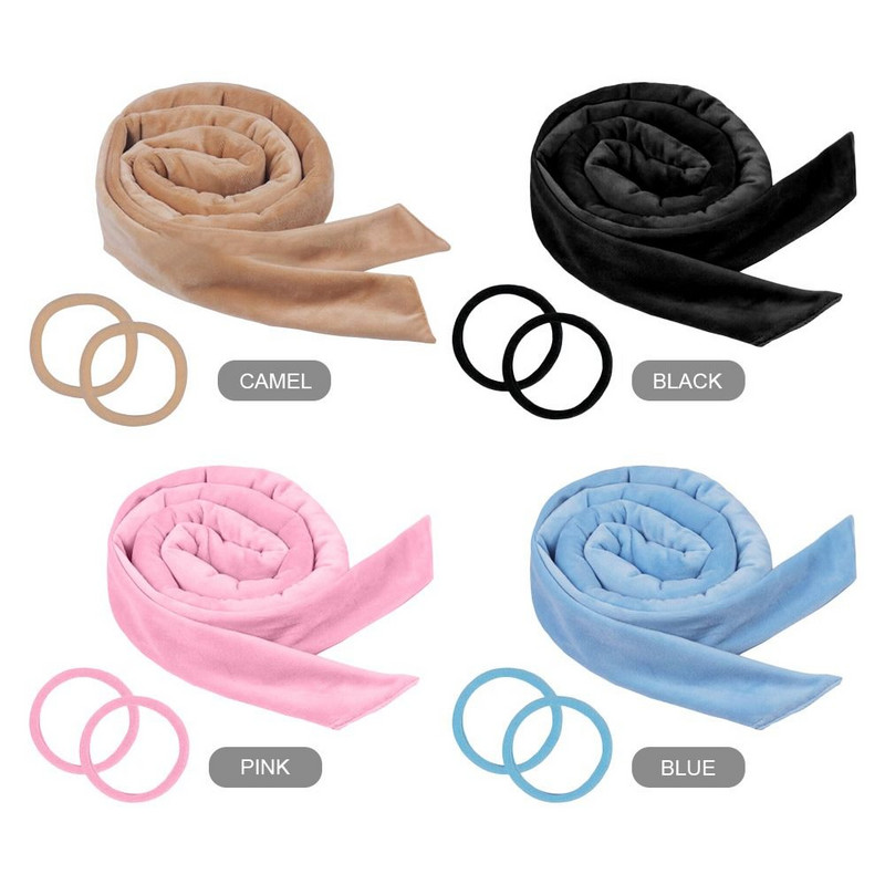 Kalorivaba lokirulli peapael kristallsametist pika ribaga juuksepaelaga laisa une suure lainega lokirullid naiste juuste kujundamise tööriistad