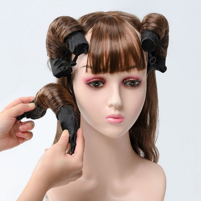 Modelēšanas rīki Lielais vilnis ar pogu kērlinga mucas miegs Nekarstošs kērlinga zizlis Putu kērlinga maģija Lazy Curling Wand