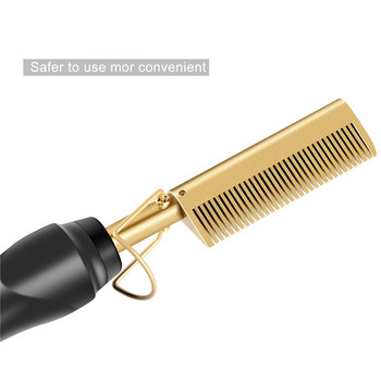 Χτένα ισιώματος μαλλιών Φορητό ισιωτικό σίδερου μαλλιών Οικιακό ισιωτικό χτένας θέρμανσης Ηλεκτρική βούρτσα ισιώματος μαλλιών