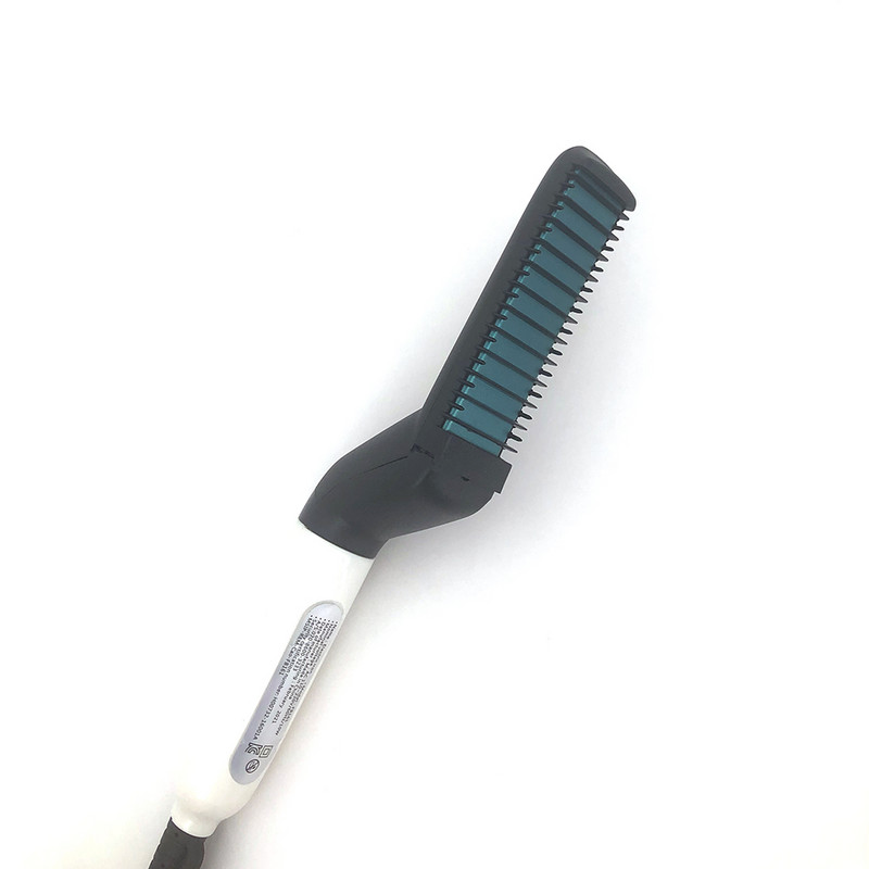 Daudzfunkcionāla elektriskā matu ķemmes suka bārdas taisnotājs bārdas taisnošanas ķemme taisnu matu ruļļi veidošanas rīki