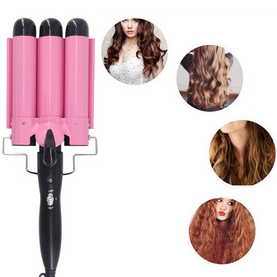 Profesionalni uvijači za kosu 25 mm, keramički trostruki uvijači za kosu, valoviti valoviti alati za oblikovanje kose Štapić za oblikovanje kose