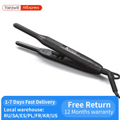 KIPOZI juuksesirgendaja väike triikraud lühikestele juustele ja Pixie Cut kahepingelise habemega õhuke pliiats, triikraud, titaan Travel