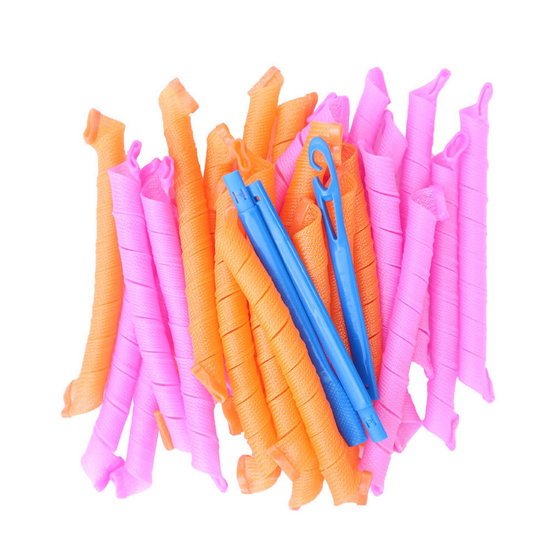 Uvijači za kosu Puževi oblik ne valoviti 10 komada 4 štapića Spiralne okrugle kovrče Uvijač za kosu Mekani uvijač za kosu Bendy uvijači za kosu