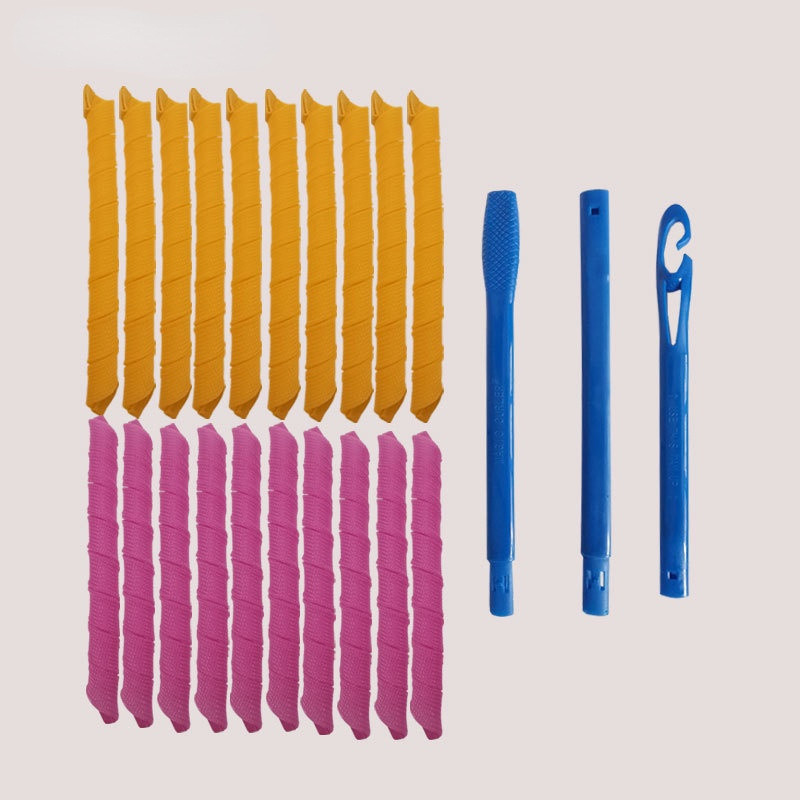 Uvijači za kosu Puževi oblik ne valoviti 10 komada 4 štapića Spiralne okrugle kovrče Uvijač za kosu Mekani uvijač za kosu Bendy uvijači za kosu