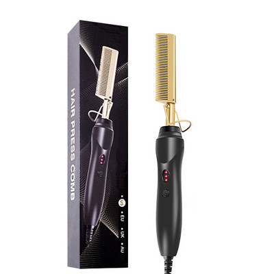 Četka za ravnanje kose Pegla za glačanje Vruće grijanje Češalj pritiskanje Ravna kosa Uvijač za kosu električni češalj