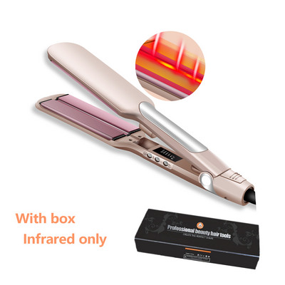 Pegla za kosu Infracrvena pegla za kosu Salon Pegla s pločom široke 2 inča Profesionalna pegla s grijanjem Njega kose Pegla s brzim zagrijavanjem
