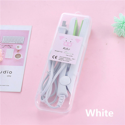 Mini matu taisnotājs Plakans dzelzs keramikas matu taisnotājs, sauss un mitrs termostats elektrisks lokšķēres Modes veidošanas rīki