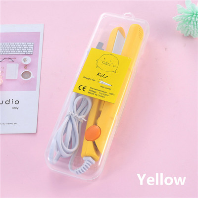 Mini matu taisnotājs Plakans dzelzs keramikas matu taisnotājs, sauss un mitrs termostats elektrisks lokšķēres Modes veidošanas rīki