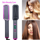 Pieptene de îndreptat 3 în 1, perie electrică pentru îndreptarea părului și ondulat, pieptene ondulator femei Nou