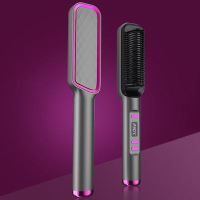 Pieptene de îndreptat 3 în 1, perie electrică pentru îndreptarea părului și ondulat, pieptene ondulator femei Nou
