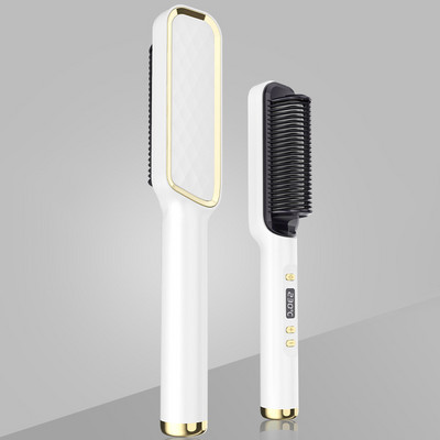 Pieptene de îndreptat 3 în 1, perie electrică pentru îndreptarea părului și ondulat, pieptene ondulator femei Nou