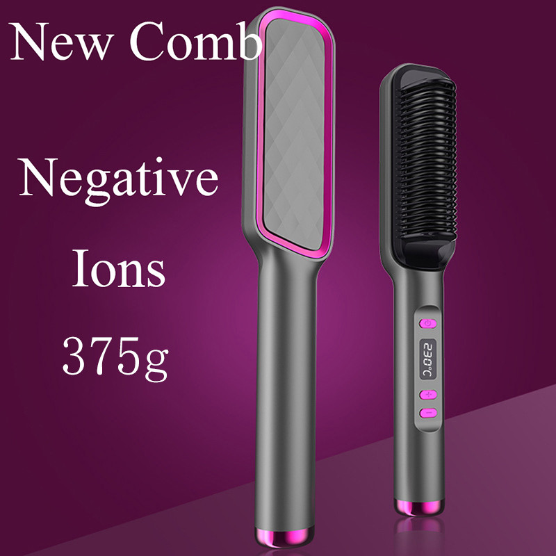 3 u 1 grijaći češalj za ravnanje četka za ravnanje kose električna četka za ravnanje kose i kovrčavo glačalo češalj za uvijanje kose novo