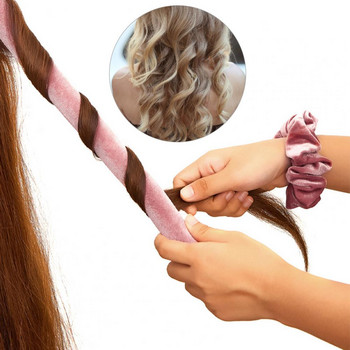 Λεπτή απαλή επένδυση Ρυθμιζόμενη ράβδος για μπούκλες Headband Lazy Silk Κορδέλα για Κορίτσι Μπουκέτο μαλλιών Ρολό μαλλιών