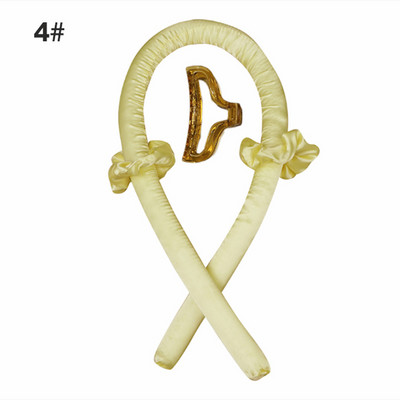 Nekarsējama kērlinga stieņa galvas saite bez karstuma zīda cirtas lentes matu ruļļi gulēšanai mīksti slinki matu ruļļi putu stieņu matu veidošanas rīki