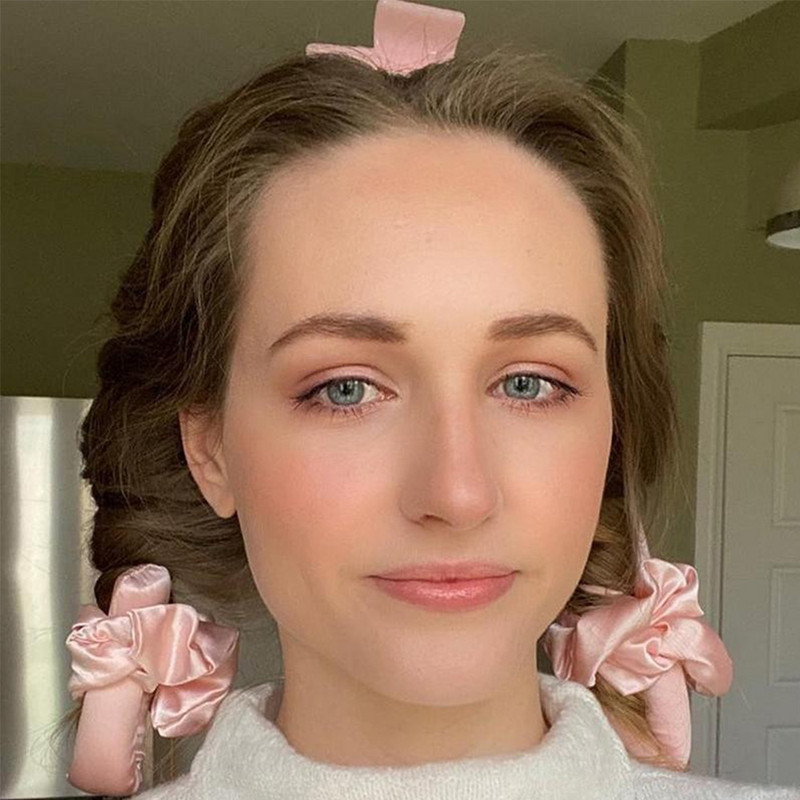 Nekarsējama kērlinga stieņa galvas saite bez karstuma zīda cirtas lentes matu ruļļi gulēšanai mīksti slinki matu ruļļi putu stieņu matu veidošanas rīki