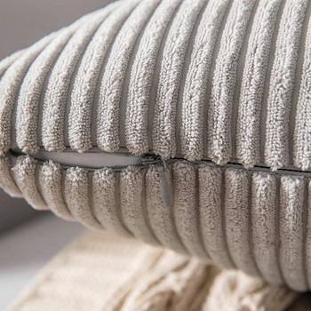 Μεγάλο κάλυμμα μαξιλαριού Supersoft κοτλέ Μαξιλαροθήκη Nordic ριγέ διακοσμητικό κάλυμμα μαξιλαριού για καναπέ-κρεβάτι άνοιξη διακόσμηση σπιτιού