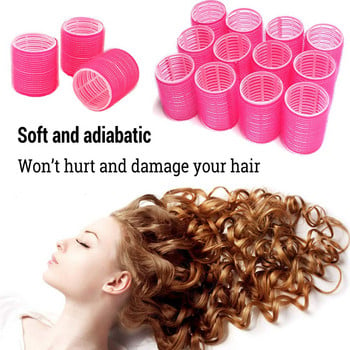 Self Grip Hair Rollers 6Pcs Magic Hair Curlers Set Salon Hairdressing Heatless Curling DIY Hairstyle Tool for Women Girl Εργαλεία