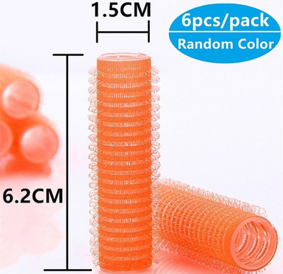 Self Grip Hair Rollers 6Pcs Magic Hair Curlers Set Salon Hairdressing Heatless Curling DIY Hairstyle Tool for Women Girl Εργαλεία
