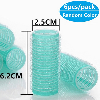 Self Grip Hair Rollers 6Pcs Magic Hair Curlers Set Salon Hairdressing Heatless Curling DIY Hairstyle Tool for Women Girl Εργαλεία