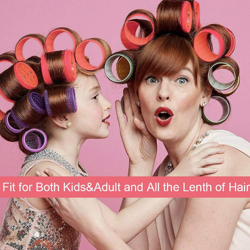 Self Grip Hair Rollers 6Pcs Magic Hair Curlers Set Salon Hairdressing Heatless Curling DIY Hairstyle Tool for Women Girl Εργαλεία