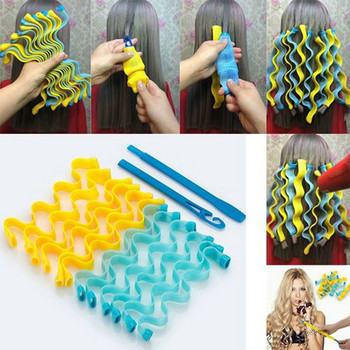 12 τμχ/Σετ DIY Magic Hair Curler Portable Soft Curler Heatless Curls Products Hair curler for Women Rollers Hair Easy Styling