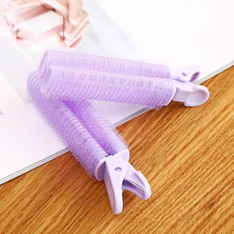 2 gab Bangs Matu saknes pūkaini matu sprādzes slinki matu sprādzes Matu top Veidošana Kērlinga muca Pārnēsājami korejiešu matu sprādzes matu ruļļi