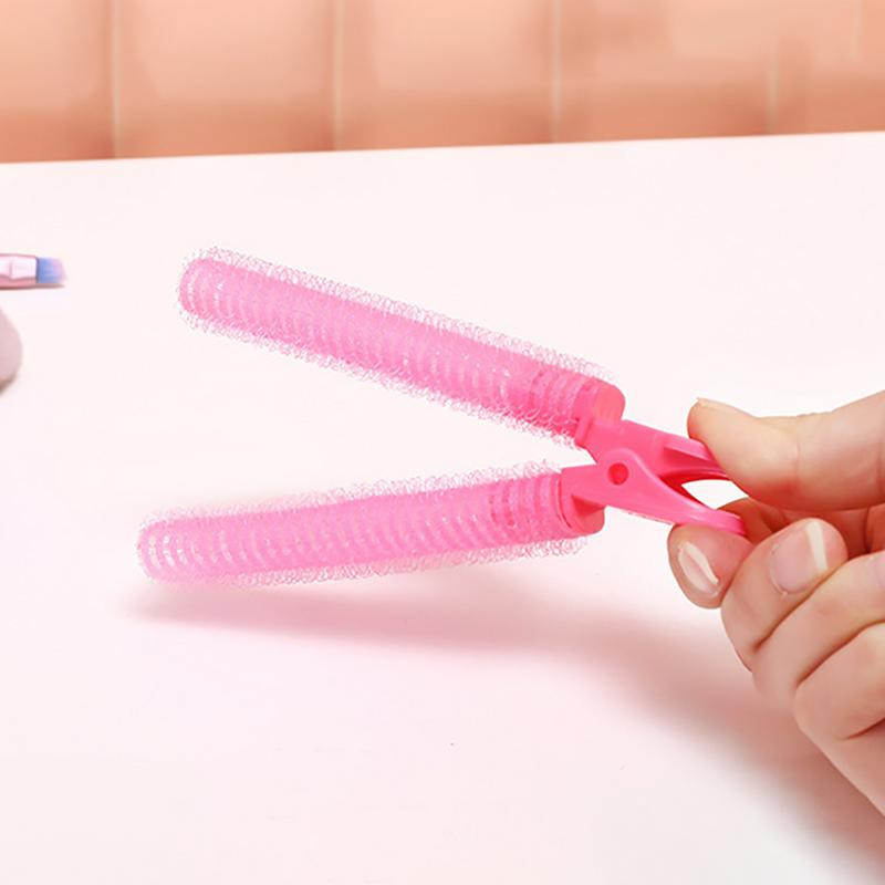 2 gab Bangs Matu saknes pūkaini matu sprādzes slinki matu sprādzes Matu top Veidošana Kērlinga muca Pārnēsājami korejiešu matu sprādzes matu ruļļi