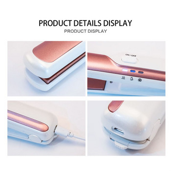 Μίνι ισιωτικό για μπούκλες Κεραμικό USB ασύρματο ίσιωμα Εργαλεία styling Μαλλιά μπούκλας Στριφτό επίπεδο σγουρό εργαλείο κομμωτηρίου