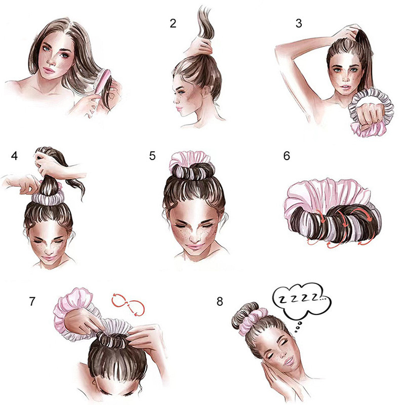 DIY štap za uvijanje kose bez zagrijavanja Traka za glavu Traceless Sleep Roll Alati bez zagrijavanja Šipka za uvijanje kose Gumica za kosu s velikim valovima