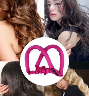 Високо качество Heatless Curl Ribbon копринена лента за къдрене коса за жени Hair Curl Heatless Curl лента лента за глава Lazy Curler