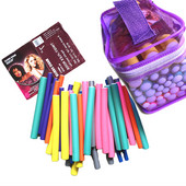 42 komada Mekana pjena za uvijanje štapića za uvijanje štapića za uvijanje DIY Čarobni uvijač za kosu Kovrče bez zagrijavanja Mekani uvijač za kosu Uvijač Modeler