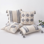 Boho Tufted párnahuzat 45X45/30X50cm Dekoráció Maison Morocco Nordic Style pamut párnahuzat szék kanapéhoz Ingyenes szállítás