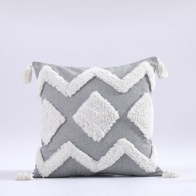 Boho Tufted párnahuzat 45X45/30X50cm Dekoráció Maison Morocco Nordic Style pamut párnahuzat szék kanapéhoz Ingyenes szállítás