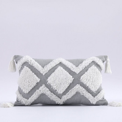 Boho Tufted párnahuzat 45X45/30X50cm Dekoráció Maison Morocco Nordic Style pamut párnahuzat szék kanapéhoz Ingyenes szállítás