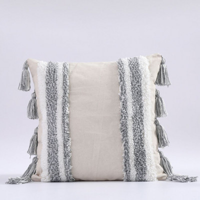 Boho Tufted párnahuzat 45X45/30X50cm Dekoráció Maison Morocco Nordic Style pamut párnahuzat szék kanapéhoz Ingyenes szállítás