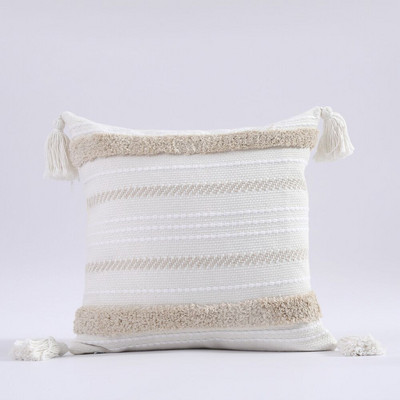 Boho Tufted párnahuzat 45X45/30X50cm Dekoráció Maison Morocco Nordic Style pamut párnahuzat szék kanapéhoz Ingyenes szállítás