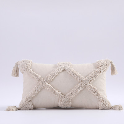 Boho Tufted párnahuzat 45X45/30X50cm Dekoráció Maison Morocco Nordic Style pamut párnahuzat szék kanapéhoz Ingyenes szállítás