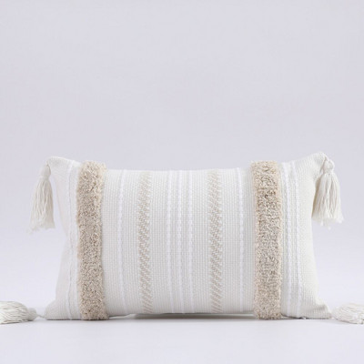 Boho Tufted párnahuzat 45X45/30X50cm Dekoráció Maison Morocco Nordic Style pamut párnahuzat szék kanapéhoz Ingyenes szállítás