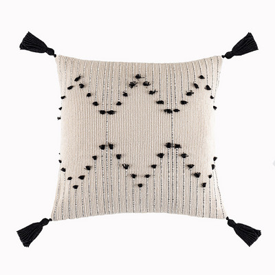 Boho Tufted párnahuzat 45X45/30X50cm Dekoráció Maison Morocco Nordic Style pamut párnahuzat szék kanapéhoz Ingyenes szállítás