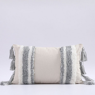 Boho Tufted párnahuzat 45X45/30X50cm Dekoráció Maison Morocco Nordic Style pamut párnahuzat szék kanapéhoz Ingyenes szállítás