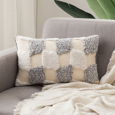 Boho Tufted párnahuzat 45X45/30X50cm Dekoráció Maison Morocco Nordic Style pamut párnahuzat szék kanapéhoz Ingyenes szállítás